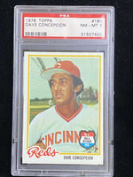 1978 Topps #180 Dave Concepcion Reds PSA 8 NM-Mint