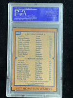 1978 Topps #202 George Foster Jim Rice Home Run Leaders PSA 8 NM-Mint