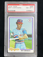 1978 Topps #260 Bert Campaneris Rangers PSA 8 NM-Mint