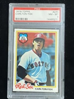 1978 Topps #270 Carlton Fisk Red Sox PSA 8 NM-Mint