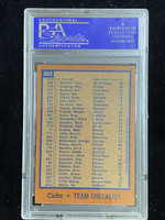 1978 Topps #302 Chicago Cubs PSA 8 NM-Mint Team Card