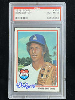 1978 Topps #310 Don Sutton Dodgers PSA 8 NM-Mint