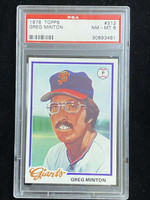 1978 Topps #312 Greg Minton Giants PSA 8 NM-Mint