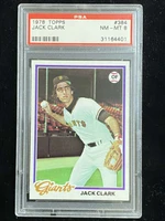 1978 Topps #384 Jack Clark Giants PSA 8 NM-Mint