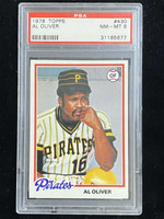 1978 Topps #430 Al Oliver Pirates PSA 8 NM-Mint