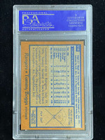 1978 Topps #518 Tommy Boggs Rangers PSA 8 NM-Mint