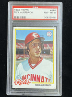 1978 Topps #646 Rick Auerbach Reds PSA 8 NM-Mint