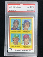 1978 Topps #711 Dennis Lamp Rookie Pitchers PSA 8 NM-Mint