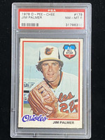 1978 OPC O-Pee-Chee #179 Jim Palmer Orioles PSA 8 NM-Mint