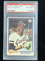 1978 OPC O-Pee-Chee #185 Willie McCovey Giants PSA 8 NM-Mint