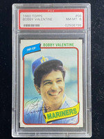 1980 Topps #56 Bobby Valentine Mariners PSA 8 NM-Mint