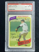 1980 Topps #63 Bob Stanley Red Sox PSA 8 NM-Mint
