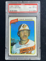 1980 Topps #211 Dave Skaggs Orioles PSA 8 NM-Mint