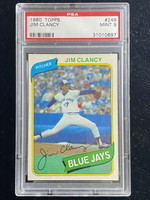 1980 Topps #249 Jim Clancy Blue Jays PSA 9 Mint