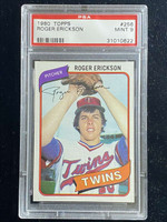 1980 Topps #256 Roger Erickson Twins PSA 9 Mint