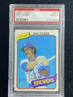 1980 Topps #327 Ray Fosse Brewers PSA 9 Mint