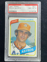 1980 Topps #411 Frank LaCorte Astros PSA 8 NM-Mint