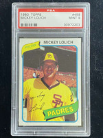 1980 Topps #459 Mickey Lolich Padres PSA 9 Mint