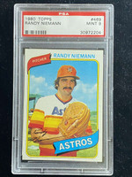 1980 Topps #469 Randy Niemann Astros PSA 9 Mint