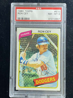 1980 Topps #510 Ron Cey Dodgers PSA 8 NM-Mint