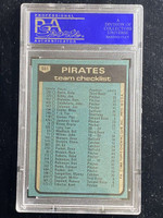 1980 Topps #551 Pittsburgh Pirates PSA 8 NM-Mint Team Card