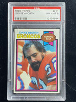1979 Topps #211 Jon Keyworth Broncos PSA 8 NM-Mint