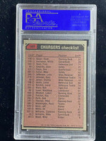 1980 Topps #169 Team Leaders San Diego Chargers PSA 8 NM-Mint John Jefferson