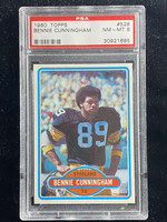 1980 Topps #528 Bennie Cunningham Steelers PSA 8 NM-Mint