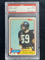1981 Topps #235 Jack Ham Steelers PSA 8 NM-Mint