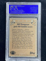 1981 Topps #336 Bill Thompson Broncos PSA 8 NM-Mint Record Breaker