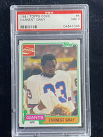 1981 Topps Coca-Cola Coke #4 Earnest Gray Giants PSA 7 Near Mint