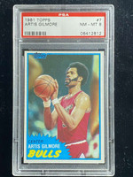 1981-82 Topps #7 Artis Gilmore Bulls PSA 8 NM-Mint Jim Rice