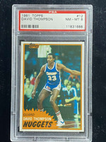 1981-82 Topps #12 David Thompson Nuggets PSA 8 NM-Mint