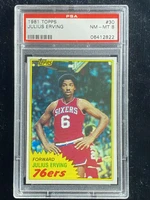 1981-82 Topps #30 Julius Erving Dr. J 76ers PSA 8 NM-Mint