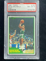 1981-82 Topps East #100 Nate Archibald Celtics PSA 8 NM-Mint Super Action