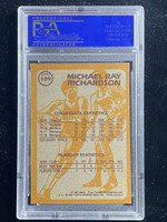 1981-82 Topps East #109 Michael Richardson Knicks PSA 9 Mint Super Action