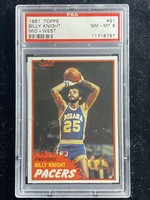 1981-82 Topps Mid-West #91 Billy Knight Pacers PSA 8 NM-Mint