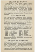 1936 General Petroleum Corp MAN MADE WONDERS  Stratosphere Balloon  #*sku37777