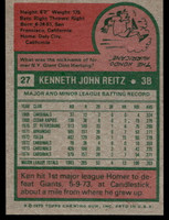 1975 Topps Mini #27 Ken Reitz Excellent+ 