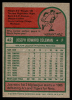 1975 Topps Mini #42 Joe Coleman Near Mint+ 