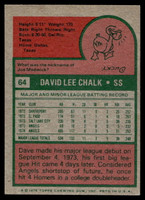 1975 Topps Mini #64 Dave Chalk Very Good  ID: 527124