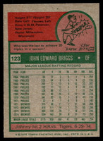 1975 Topps Mini #123 Johnny Briggs Near Mint+ 