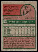 1975 Topps Mini #155 Jim Bibby Near Mint+ 