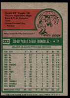 1975 Topps Mini #232 Diego Segui Near Mint 