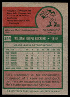 1975 Topps Mini #244 Bill Buckner Near Mint 