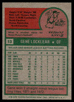 1975 Topps Mini #13 Gene Locklear Near Mint RC Rookie 