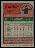 1975 Topps Mini #247 Enos Cabell Excellent 