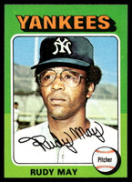 1975 Topps Mini #321 Rudy May Near Mint+  ID: 527369