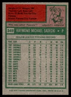 1975 Topps Mini #349 Ray Sadecki Near Mint+  ID: 527396
