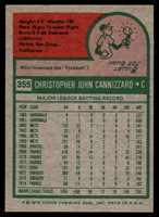 1975 Topps Mini #355 Chris Cannizzaro Near Mint+ 
